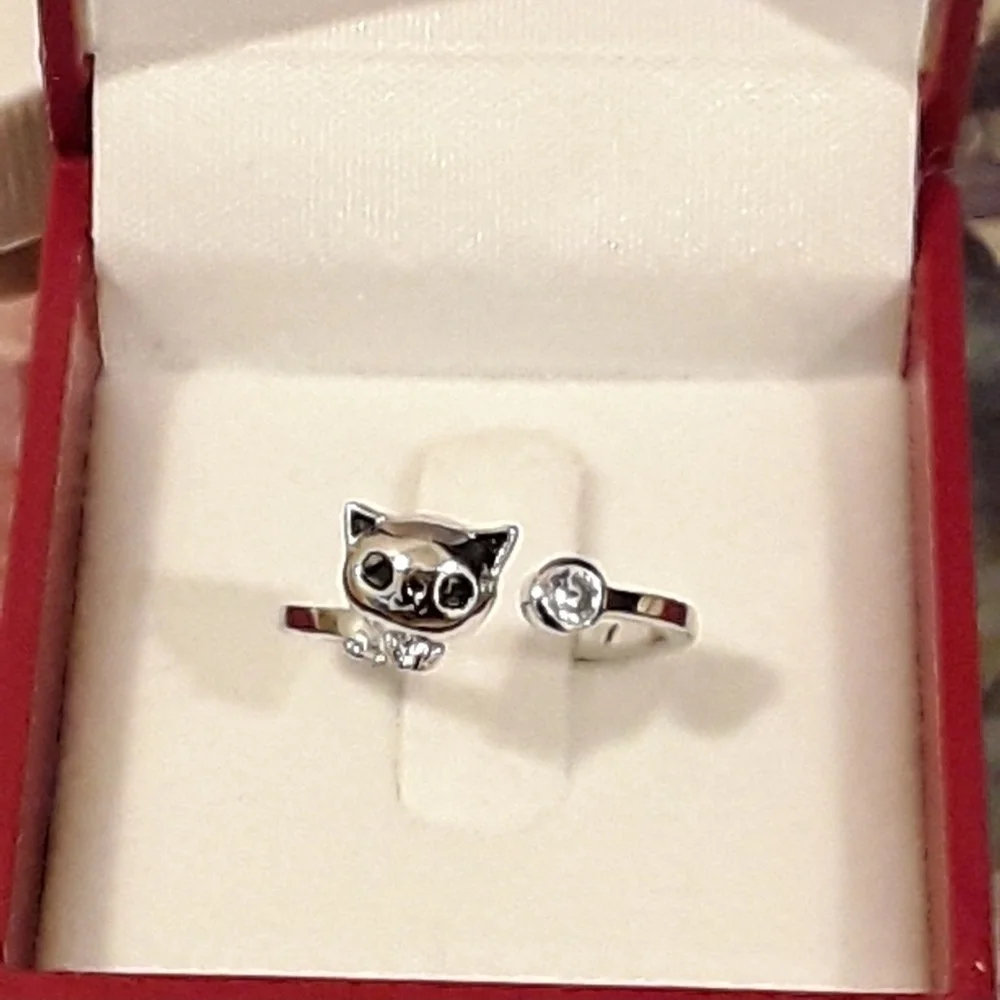 NEW S925 Kitty Ring - Picture 2 of 5